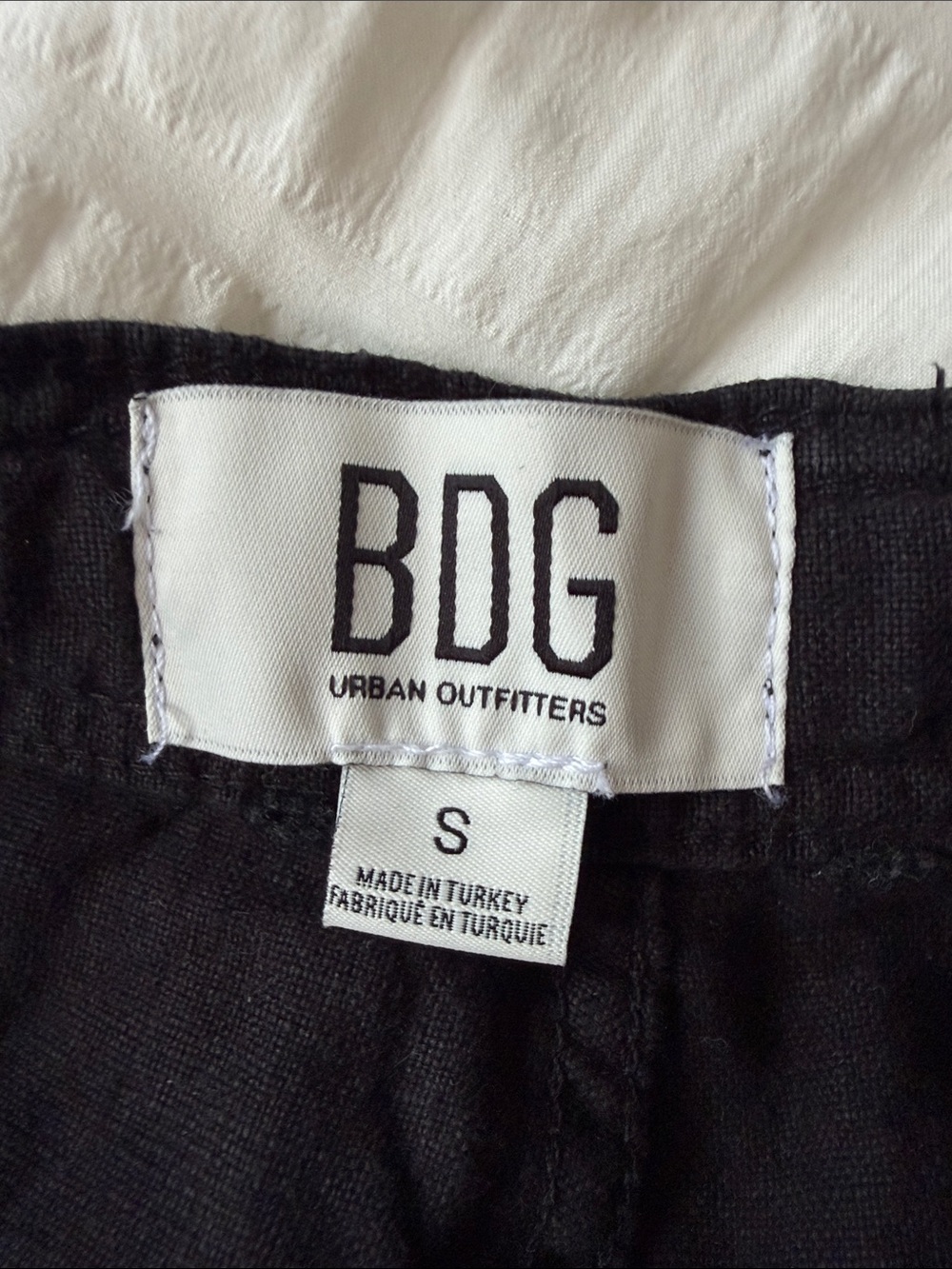 Urban Outfitters BDG Black Casual Linen-Blend Wide-Leg Pants - Picture 5 of 5